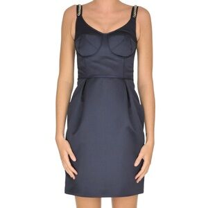 Victoria Beckham Navy Mini Dress